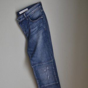 Vintage Patchwork Dark Wash Jean